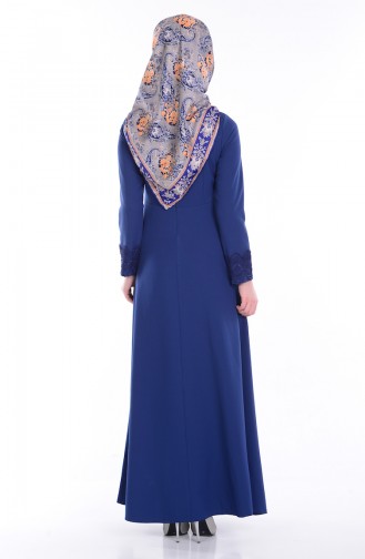 Indigo Hijab Dress 1001-05