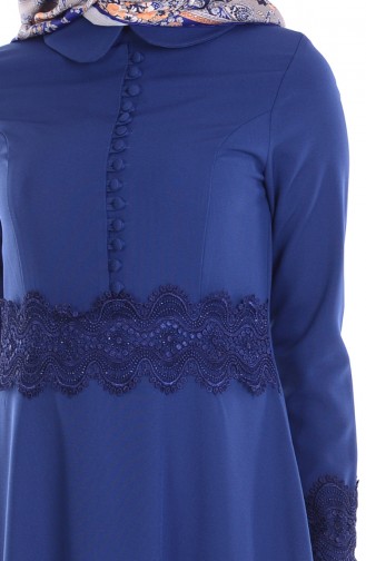 Indigo Hijab Dress 1001-05