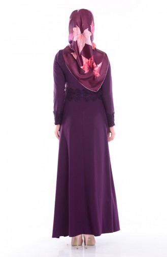 Purple Hijab Dress 1001-02