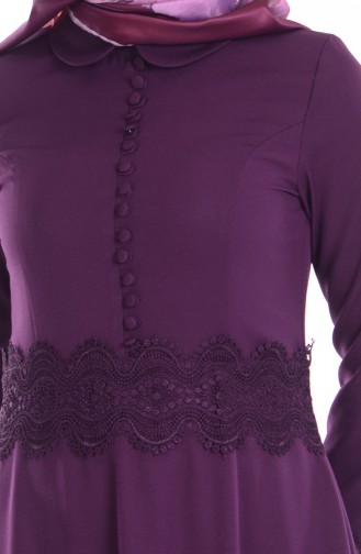 Purple Hijab Dress 1001-02