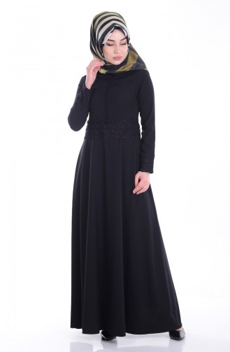 Spitzen Kleid 1001-01 Schwarz 1001-01