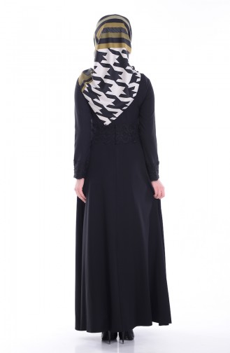 Spitzen Kleid 1001-01 Schwarz 1001-01