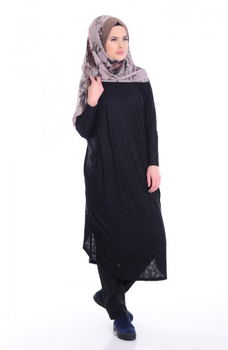 Tunik mit Fledermausarm 9131A-01 Schwarz 9131A-01