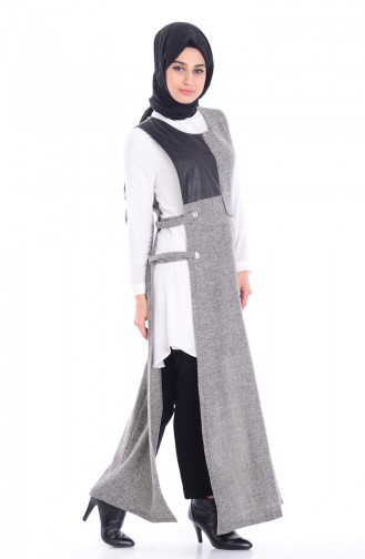 Gray Hijab Dress 0619-01