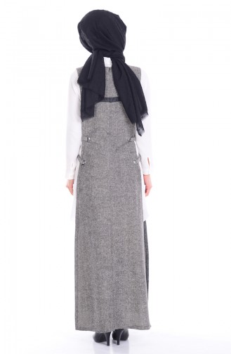 Gray Hijab Dress 0619-01