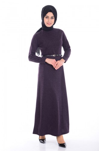 Purple Hijab Dress 5113-06