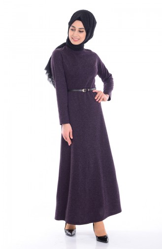 Purple Hijab Dress 5113-06