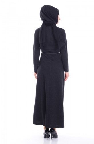 Black Hijab Dress 5113-03