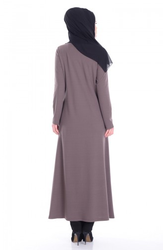 Abayas mit Reißverschluss 3035-17 Nerz 3035-17