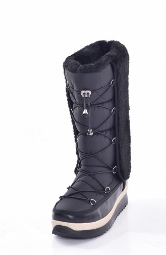 Bottes de Neige Longue FOurrure 0223A-03 Noir Fourrure Noir 0223A-03
