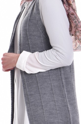 Triko Yelek 1106-06 Gri