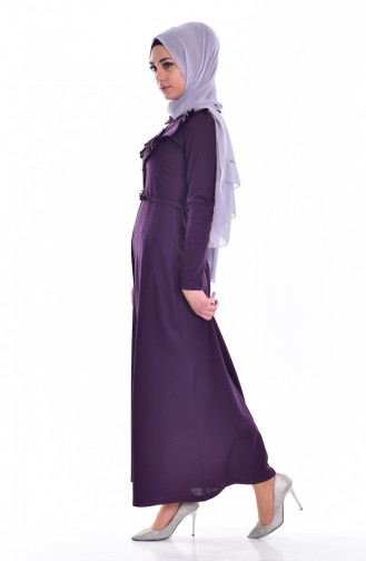 Purple Hijab Dress 5500-02