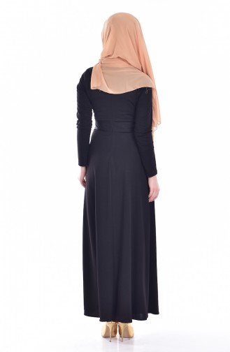 Black Hijab Dress 0008-06