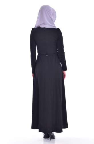 Black Hijab Dress 5500-09