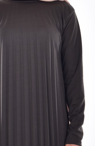 Khaki Hijab Dress 2145-03