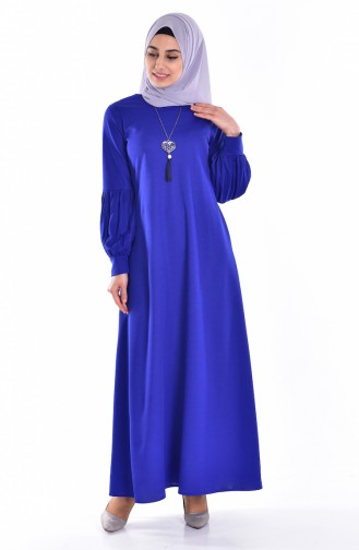 Saxe Hijab Dress 0141-05
