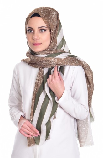 Oil Green Shawl 0122-08