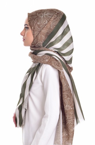 Oil Green Shawl 0122-08