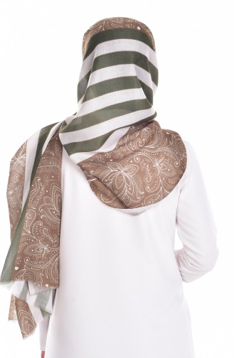 Oil Green Shawl 0122-08