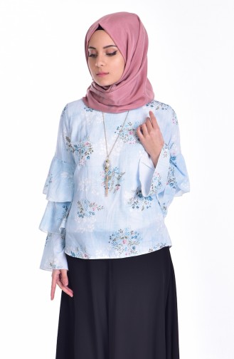 Baby Blue Blouse 5073-13
