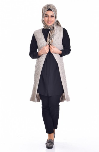 Beige Waistcoats 1108-03