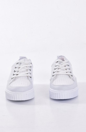 White Sport Shoes 0780-04