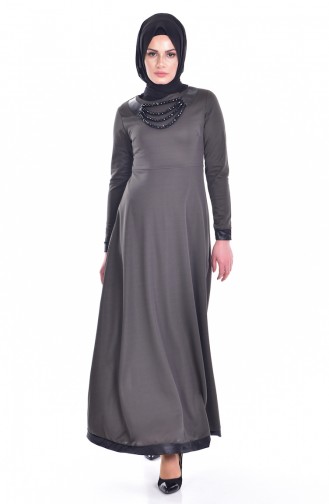 Khaki Hijab Kleider 2010-07