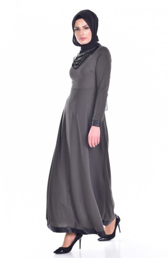 Khaki Hijab Kleider 2010-07