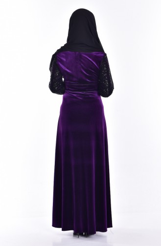 Purple Hijab Dress 7867-01
