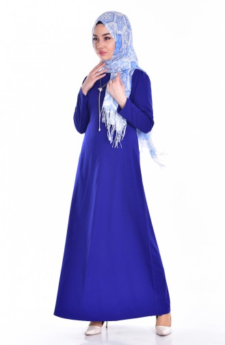 فستان أزرق 4082-07