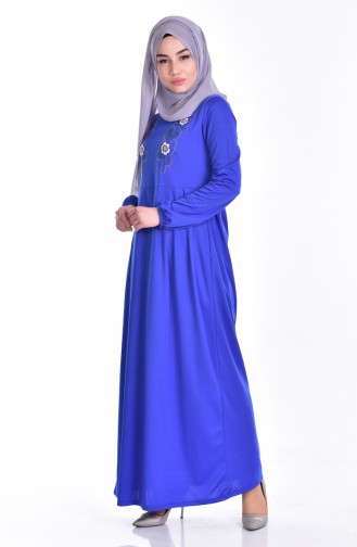 Robe Hijab Blue roi 3663-06