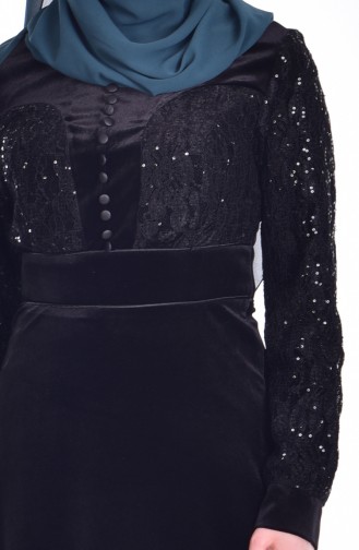 Black İslamitische Jurk 7867-02