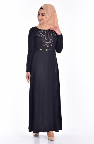 فستان أسود 3656-08