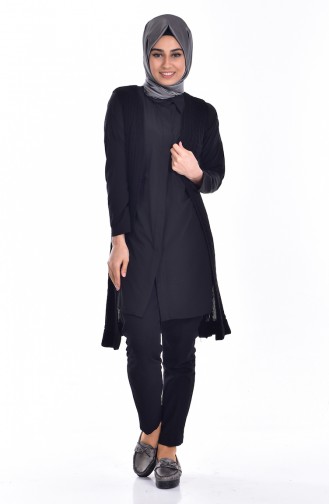 Triko Yelek 1108-02 Siyah