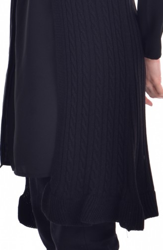 Triko Yelek 1108-02 Siyah