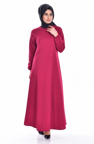 Hijab Kleid 0006-15 Fuchsia 0006-15