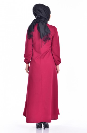 Hijab Kleid 0006-15 Fuchsia 0006-15