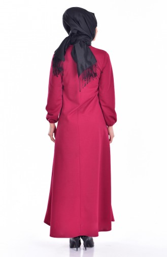 Fuchsia İslamitische Jurk 0006-15