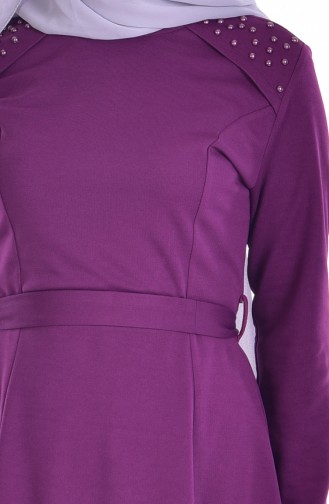 Purple Hijab Dress 1855-01