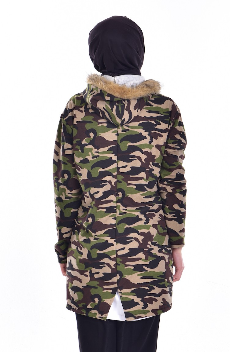 كيب أخضر جيشي 3025-01 | Sefamerve