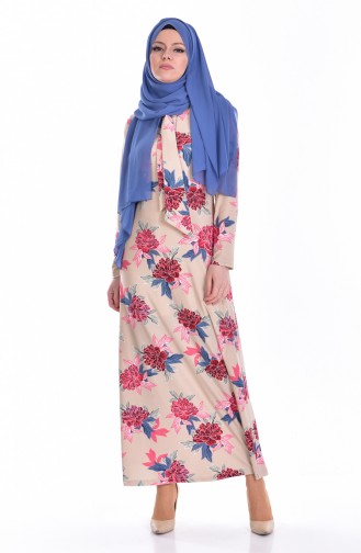 Mink Hijab Dress 5121-05