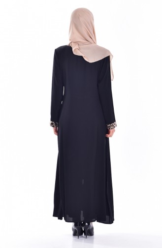 Black Abaya 7338-01