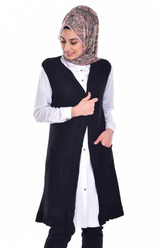 Triko Yelek 1109-01 Siyah