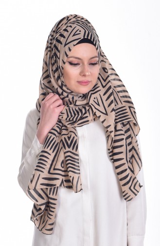 Cotton Shawl 901236-01 Beige 01