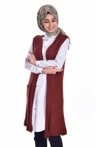 Triko Yelek 1109-02 Kiremit