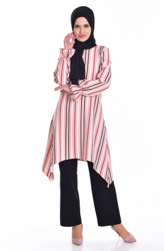 Ensemble Deux Pieces Tunique Pantalon 11150-02 Poudre Noir 11150-02