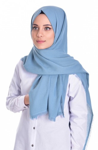 Elizan XXL Crepe Shawl 50050-54 Blue 54