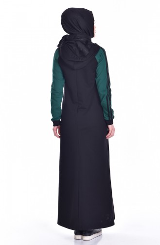 Green Hijab Dress 1652-02