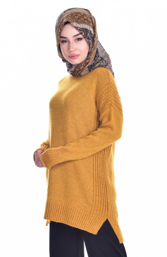  Asymmetrischer Pullover 4033-08 Senf 4033-08