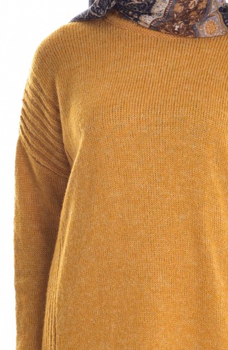  Asymmetrischer Pullover 4033-08 Senf 4033-08